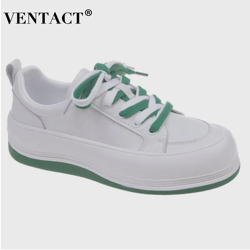 

Женские кроссовки из натуральной кожи с круглым носком, Размеры 35-40