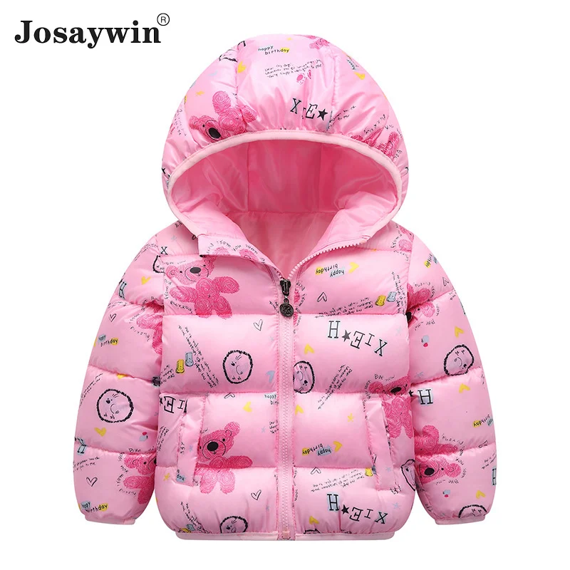 

Josaywin Winter Jacket Kids Baby Girls Coats 2020 Warm Hooded Print Cartoon Outerwear Coat For Boys Jacket Children Clothes