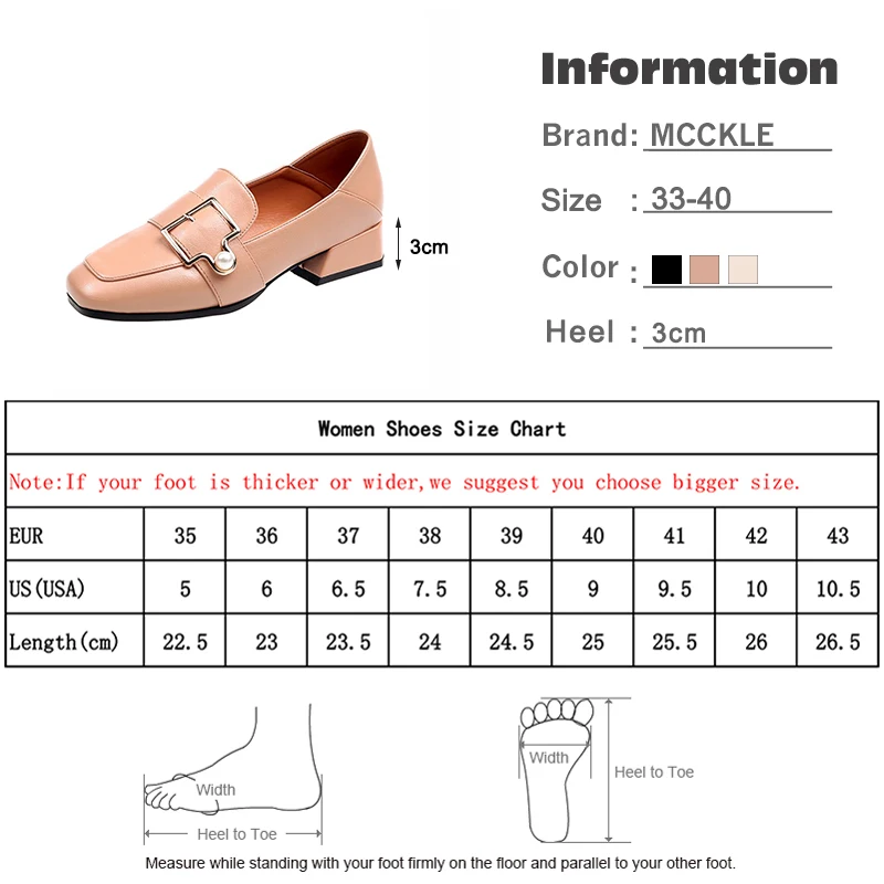 

Autumn Shoes Women Low Heels Pumps Buckle Pearl Slip On Loafers Female Solid PU Elegant Fashion Oxford Shoes Footwear