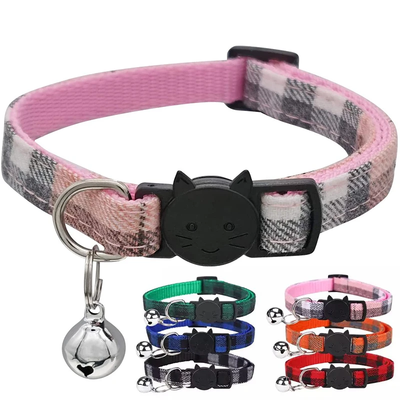 

Нейлоновый ошейник для кошек с колокольчиком, регулируемый ошейник с сеткой, 1 шт., аксессуары для кошек, товары для домашних животных