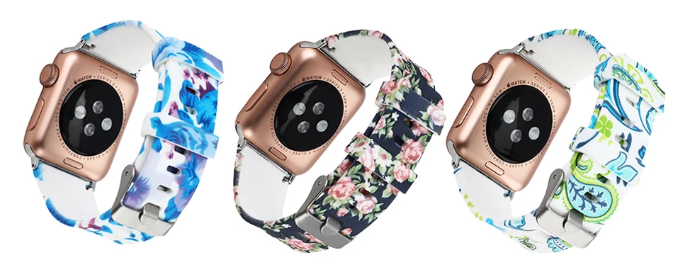Joyozy Sports soft silicone interchangeable apple watch band 42mm 38mm 40mm 44mm for iWatch series 5/4/3/2/1 apple watch band