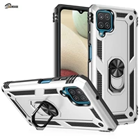 luxury armor shockproof phone cases for samsung galaxy a12 cover case for samsung a12 a 12 car holder ring cover capa funda
