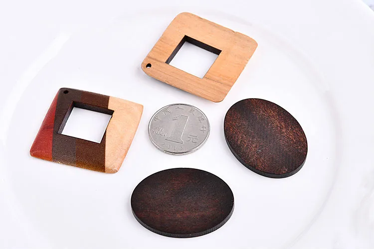 Аксессуары сделай сам Южная Корея твердая древесина цветные Квадратные ретро