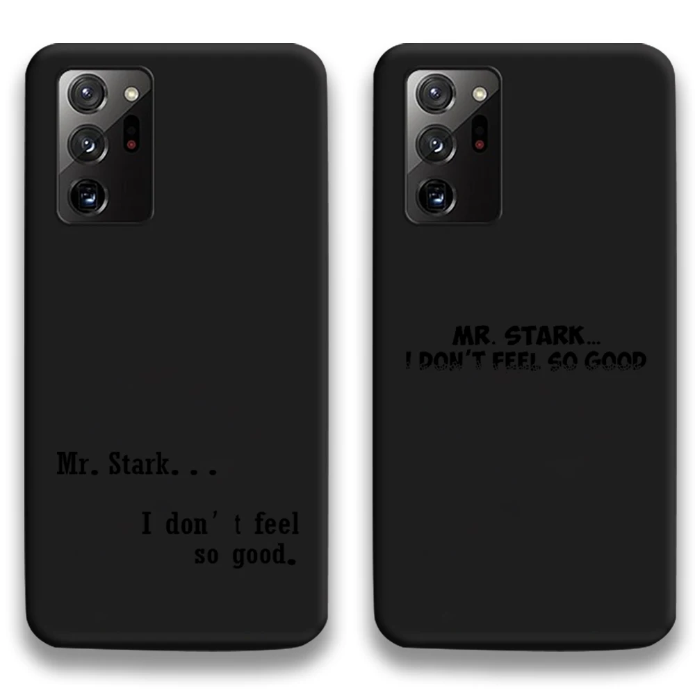 

Mr Stark I Don‘t Feel So Good Tom Holland Phone Case For Samsung Galaxy Note20 ultra 7 8 9 10 Plus lite M51 M31S J8 2018 Prime