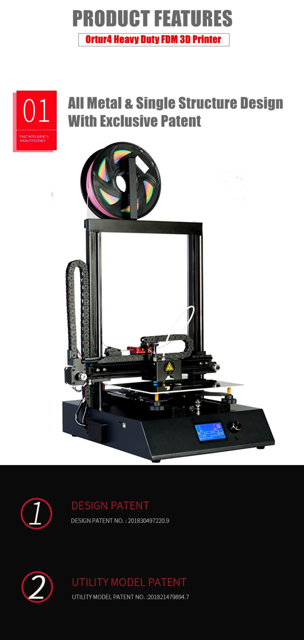 Newst Ortur 4 Pro 3d принтер комплект с печатью на заказ 260*310*305 мм Магнитная Монтажная пластина Prusa I3 настольный принтер для детей