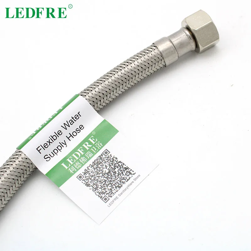 LEDFRE 304 плетеный шланг из нержавеющей стали линия смесителя соединительный