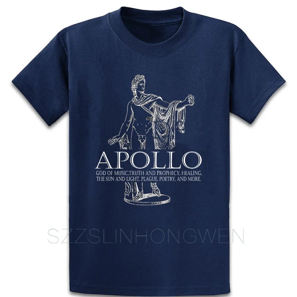 Apollo God Of Music And Sun греческая футболка с рисунком мифологии круглым вырезом и