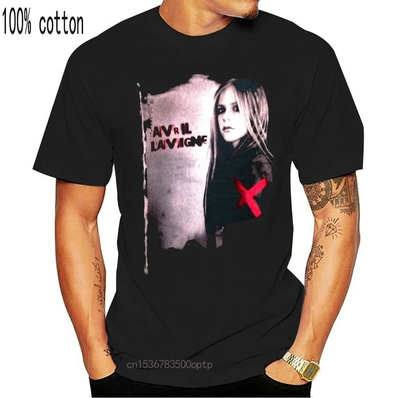 

New RARE AVRIL LAVIGNE T-shirt A Reprint 3D T Shirt Men Plus Size Cotton Tops Tee New Fashion Men Short Sleeve Plus Size