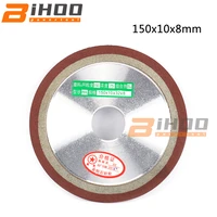 150mm diamond grinding wheel hypotenuse carbide grinding disc for tungsten steel milling cutter sharpener sharpen blade sawtooth