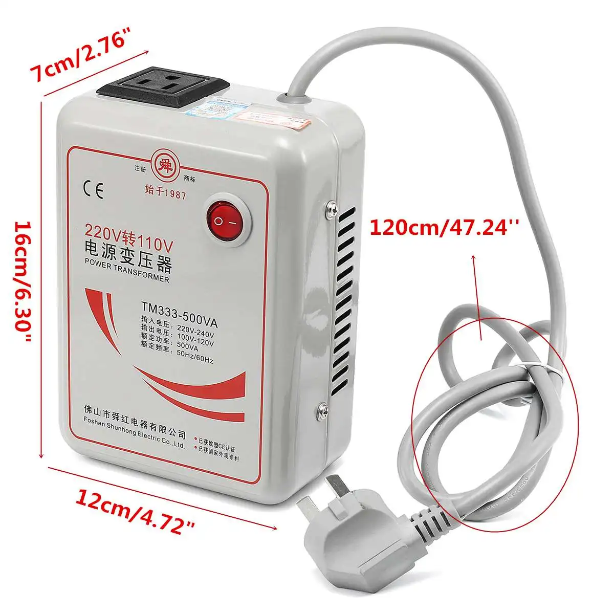 AC 220v до 110v Инвертор Зарядное устройство Напряжение трансформатор понижающий