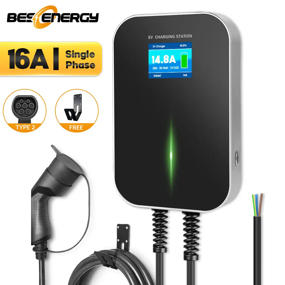 EV Charger EVSE 16A 1Phase 3.6KW Wallbox Electric Vehicle Charging