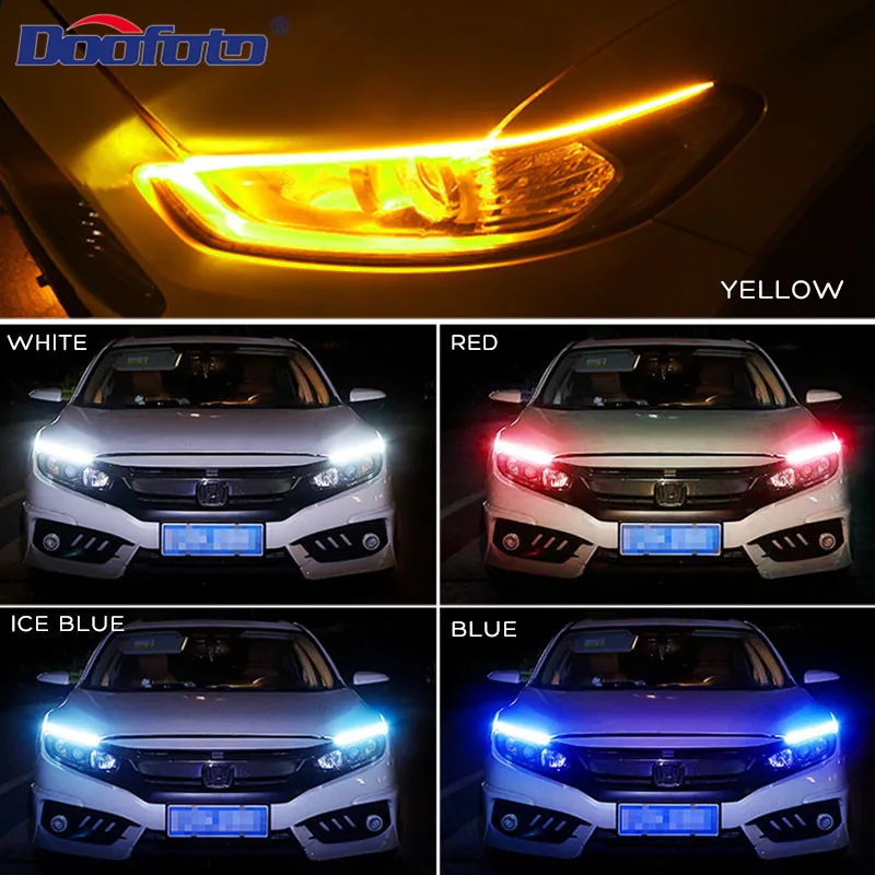 2 шт. автомобильные DRL светодиодный дневные ходовые огни Поворотная сигнальная