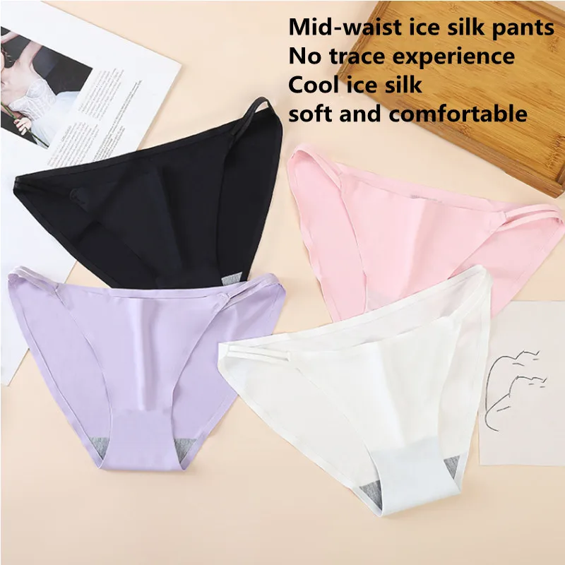 

Трусики женские быстросохнущие из вискозы, пикантные ультратонкие стринги с заниженной талией, тонкий пояс, хлопковые трусы с промежностью...