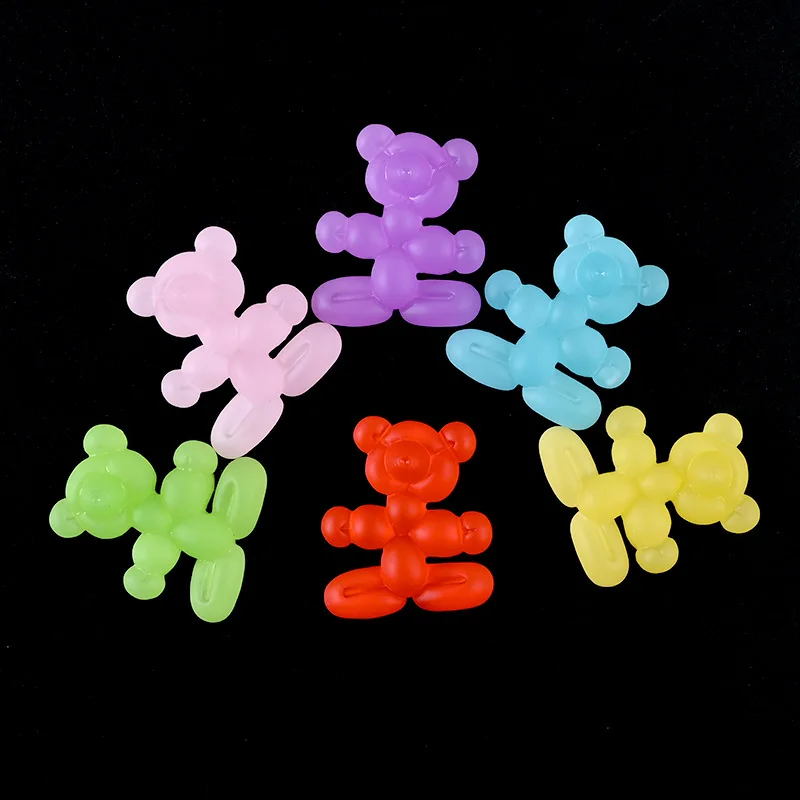 

30 шт. полимерный цветной воздушный шар медведь с плоским основанием для скрапбукинга «сделай сам» Детские аксессуары для волос телефонное ...