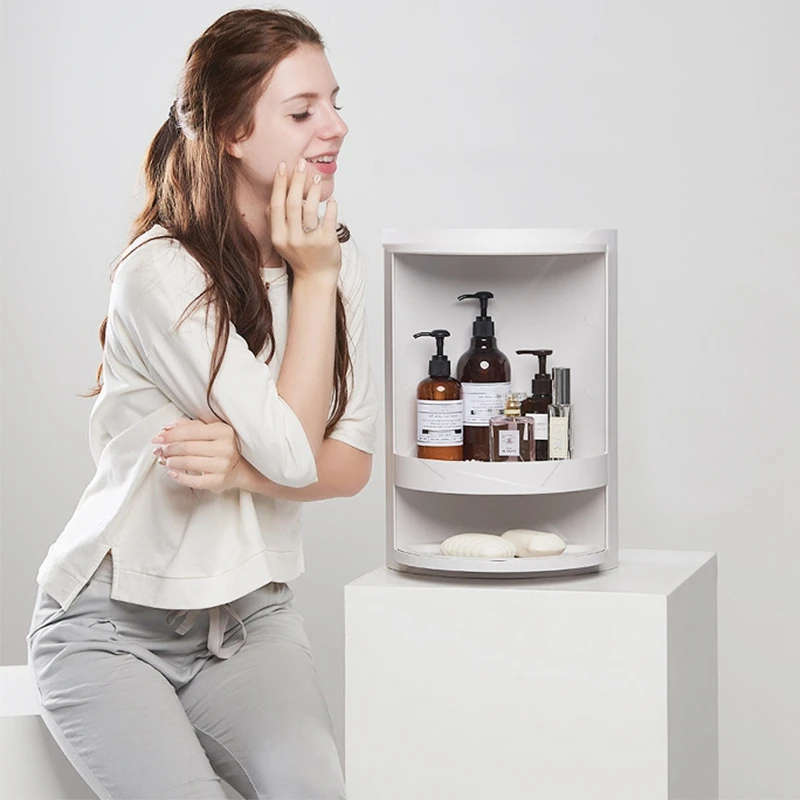 Ванная комната вращающаяся на 360 градусов треугольная полка для ванной кухонная