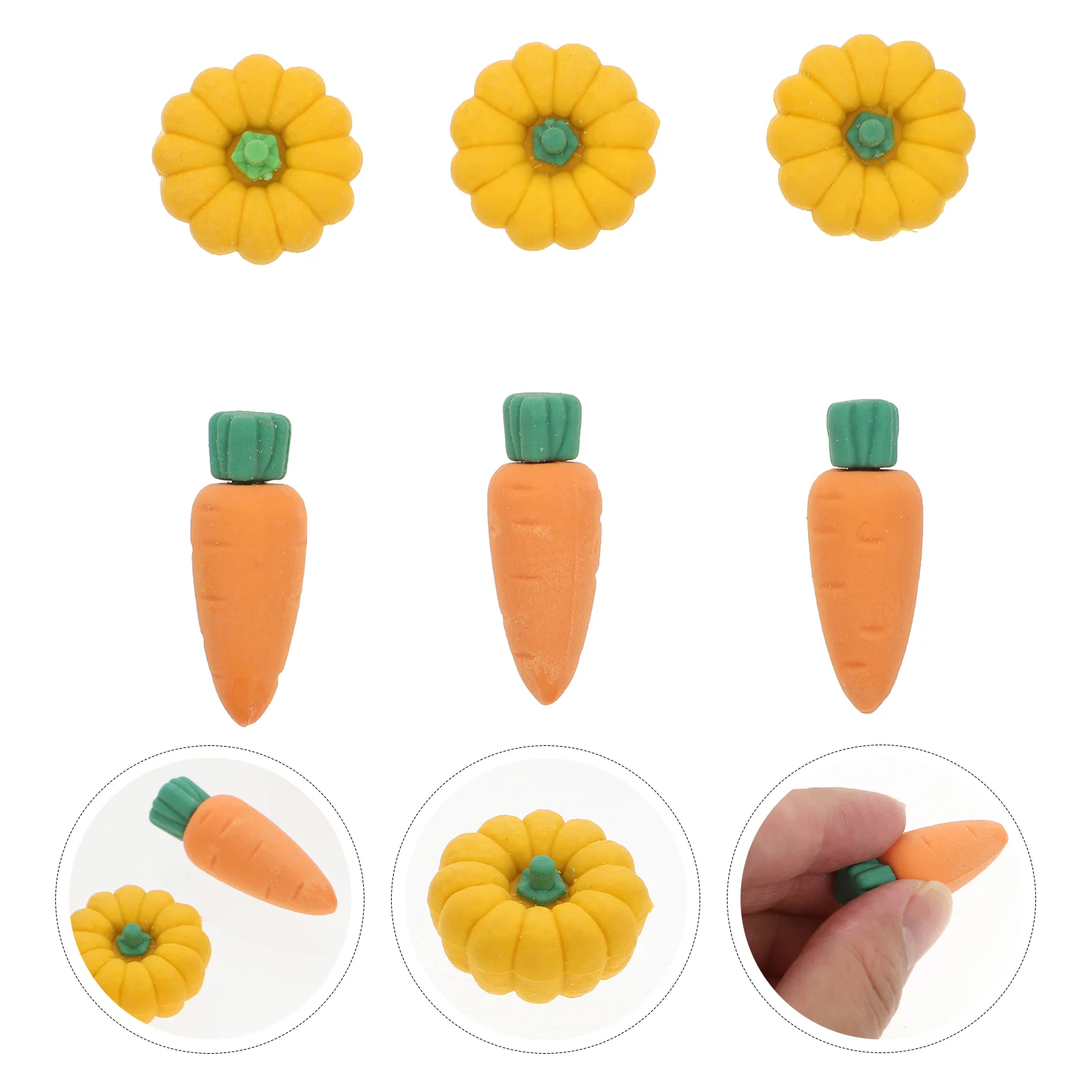 

30Pcs Funny Lovely Vegetable Erasers Cartoon Painting Erasers Gifts (Assorted Color)