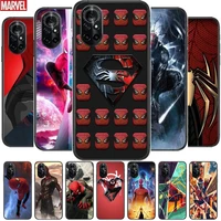 marvel hd spiderman clear phone case for huawei honor 20 10 9 8a 7 5t x pro lite 5g black etui coque hoesjes comic fash design