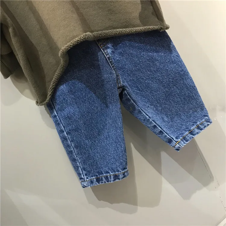 Детские штаны Новинка 2018 г. весенние джинсы шаровары в стиле ретро для мальчиков