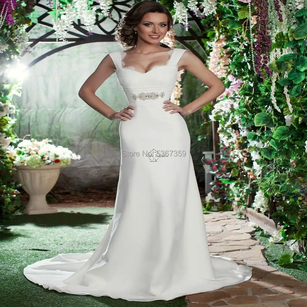 

Женское кружевное свадебное платье-Русалка, белое и цвета слоновой кости шифоновое платье русалки, свадебное платье