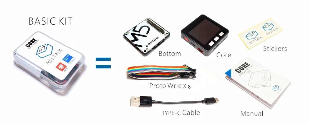 M5Stack официальное предложение! ESP32 базовый Базовый комплект разработки расширяемый микро Контроль Wifi BLE IoT прототип плата для Arduino