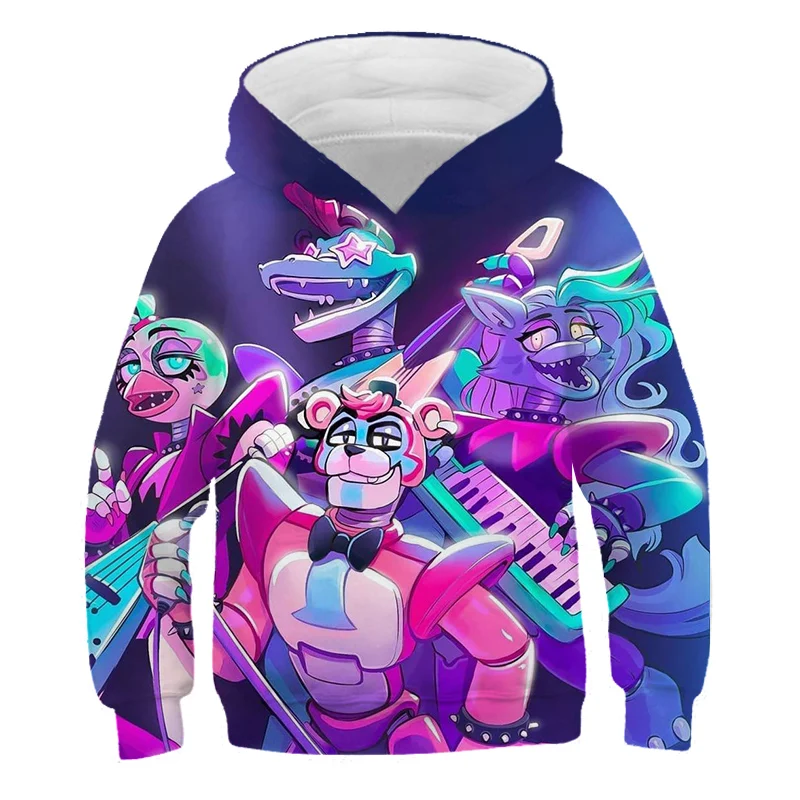 

New Autumn 3D Print Five Nights At Freddys Sweatshirt For Boys High quality Hoodies For FNAF Costume For Teen Kid Sport Clothes