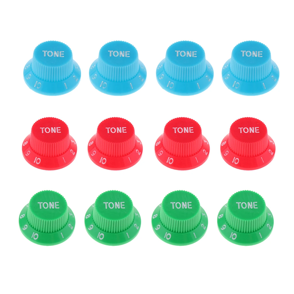 

4pcs Metric Size Plastic Top Hat style Speed Control Knobs Set