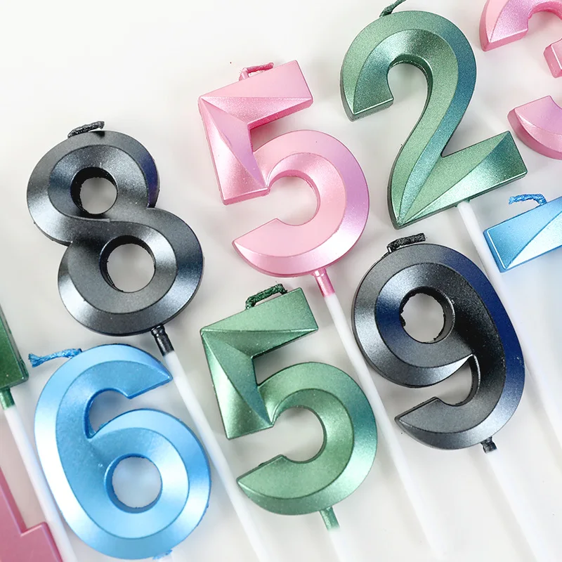 Детская Свеча для торта на день рождения праздничное украшение десерта свеча с