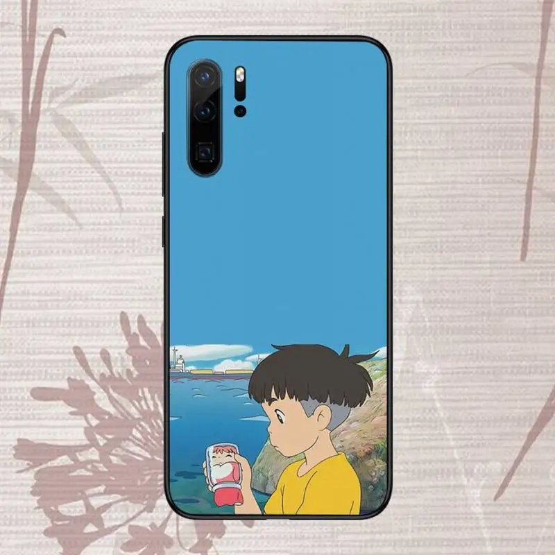 

Cartoon Ponyo on the Cliff Phone Case For Huawei P20 P30 P40 lite Pro P Smart 2019 Mate 10 20 Lite Pro Nova 5t