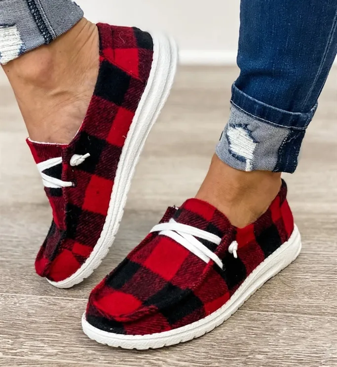 

Women Lace Up Canvas Shoes Soft Loafers Breathable Casual Shoes Flats Plus Size Summer 2020