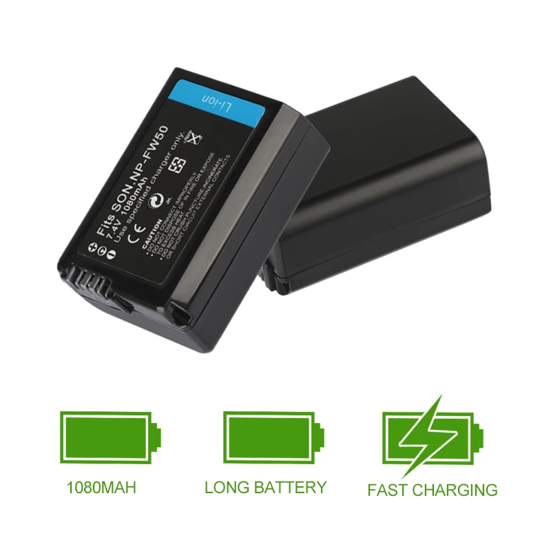 NP FW50 зарядное устройство для Sony a7m2 a7r2 S2 NPFW50 a6500 a6300 a6000 a5000 a3000 NEX 3 QX1 Battery1020mAh|Цифровые