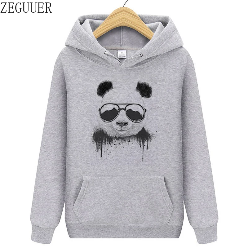 

Panda Bear Clown Streetwear Print Sweatshirt Kawaii Hoodies for Women top Hoody unisex Winter Women's Hoodies Full Sleeve
