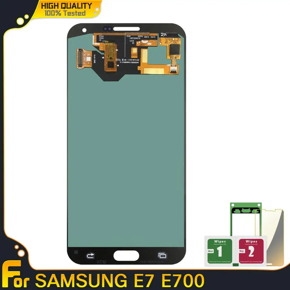 100% Новинка активно-матричные осид ЖК-дисплей для Samsung Galaxy E7 E700 E700F E700M E700H lcd-экраны