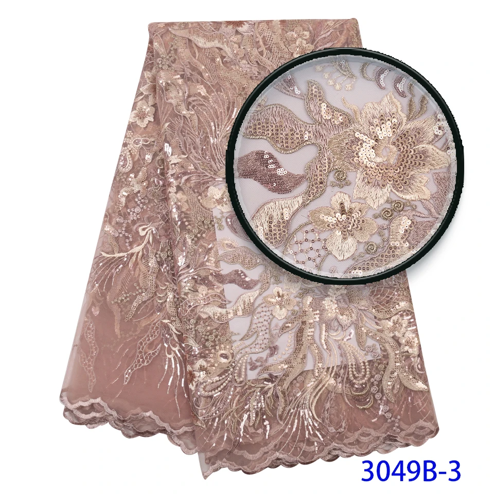 Синяя африканская кружевная ткань с цветочной вышивкой в виде короны 2019 горячая