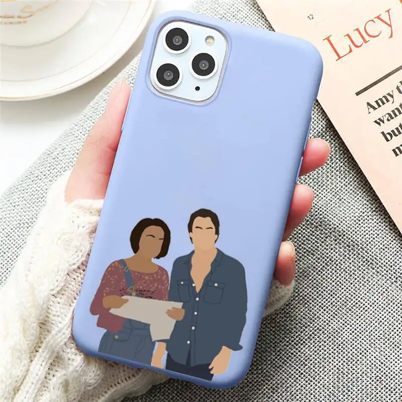 

TV series The Vampire Diaries Phone Case Candy Color for iPhone 6 7 8 11 12 s mini pro X XS XR MAX Plus