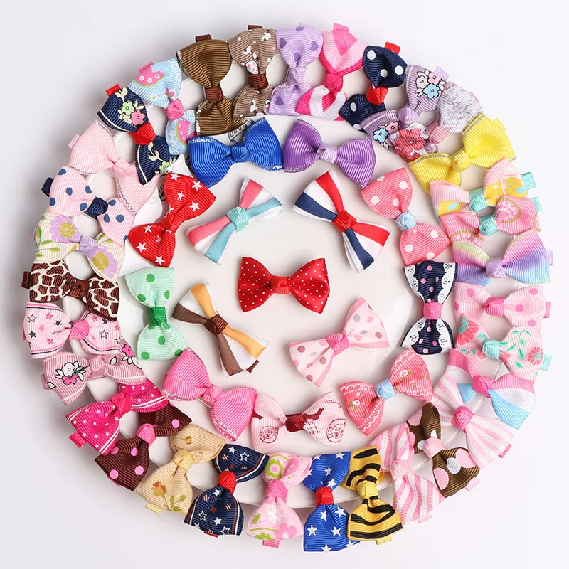 CN 40 шт./пакет мини милые заколки с леопардовым принтом в горошек BB Одежда