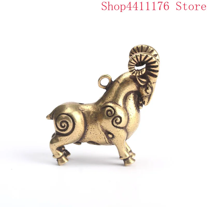 Орнамент из чистой меди лидер овчина латунь Маленький кусок ключ Wangcai taxidermy