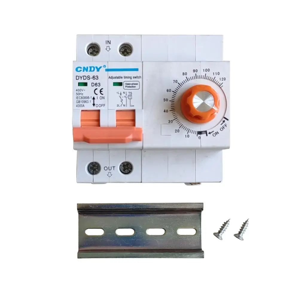 

timer switch countdown timer with 2P circuit breaker time set range 1min-2H 63A 220V 240V 50Hz for Large devices home pumps etc