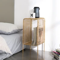 gy nordic bedside table modern minimalist bedside narrow bedside table iron bedside supporter gap sofa side table