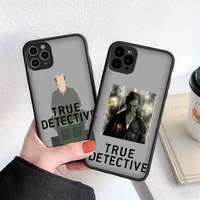 hbo true detective phone case for iphone 13 12 11 8 7 plus mini x xs xr pro max matte transparent cover