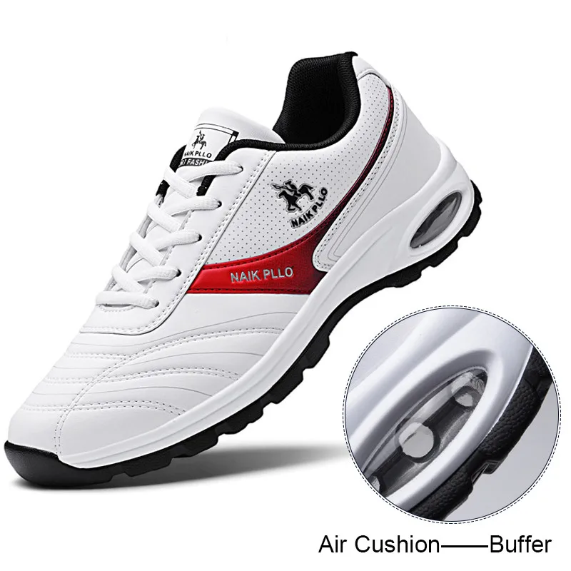 

Men Running Shoes Air Cushion Sneakers Waterproof Sport Shoes Male Breathable Lace-up Casual Sneakers Bubble Men Footwear