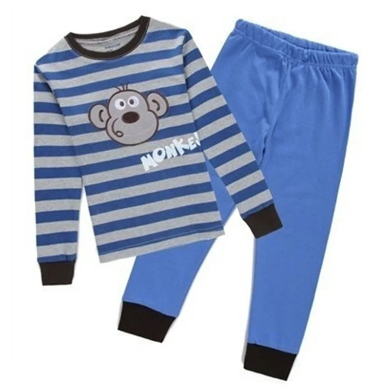 

SAILEROAD Child Pajamas Cartoon Monkey Pyjamas Set Kids Pijama Infantil Boys Nightwear Cotton Girls Long Sleeve Sleepwear Suit
