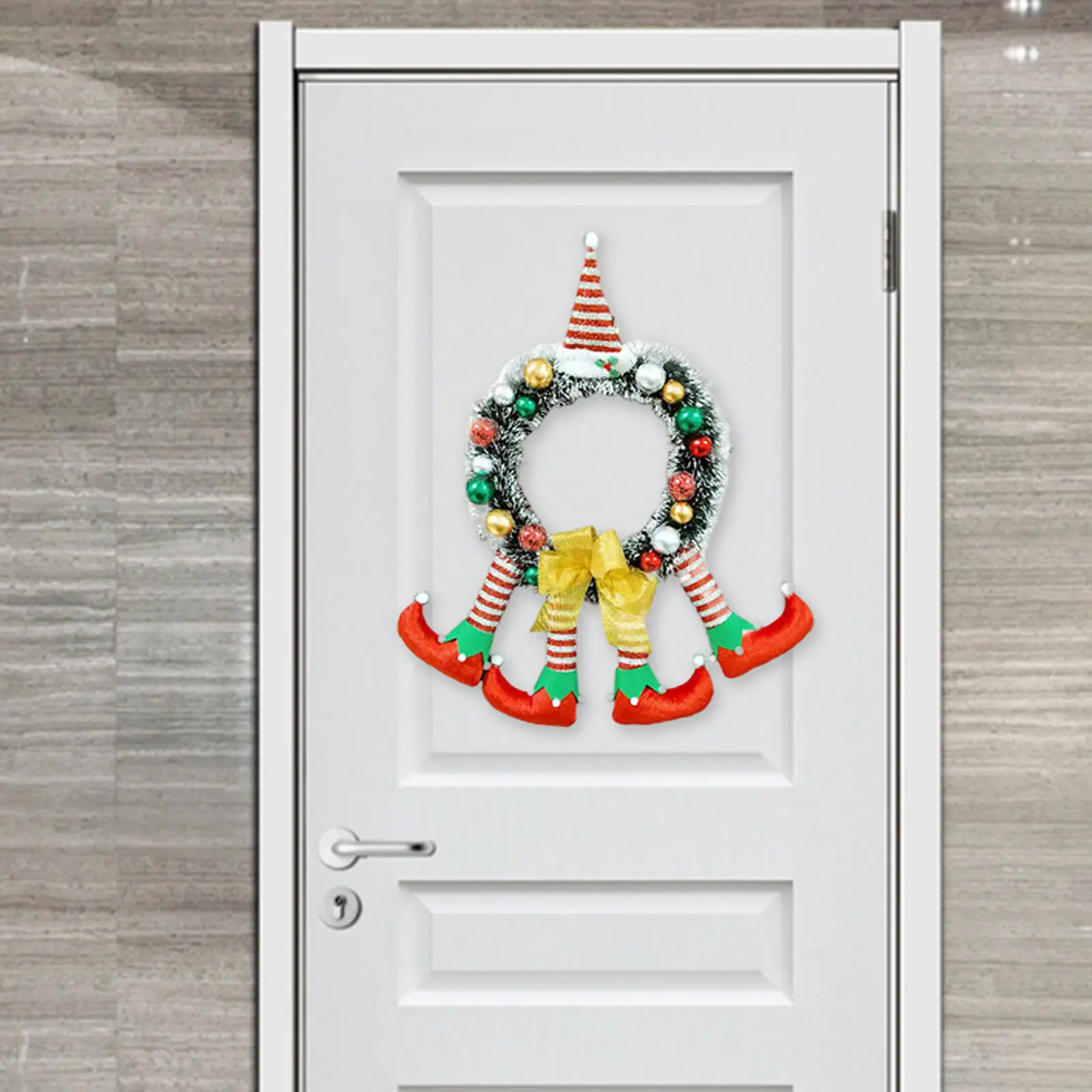 

Рождественский венок, гирлянда клоуна ручной работы для празднования входной двери, семейный венок, Фотофон для праздника