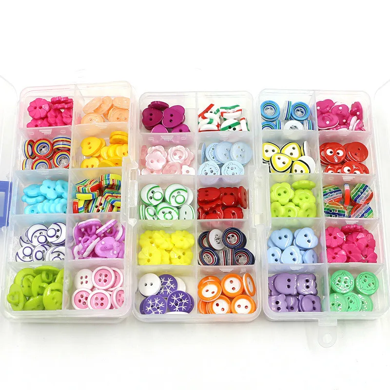 1 комплект разноцветный узор из смолы детское платье на пуговицах пластиковая