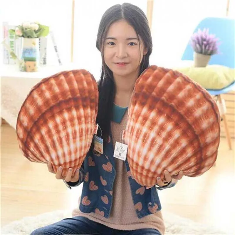 Морская жизнь плюшевые подушки раковины и морская звезда укомплектованные