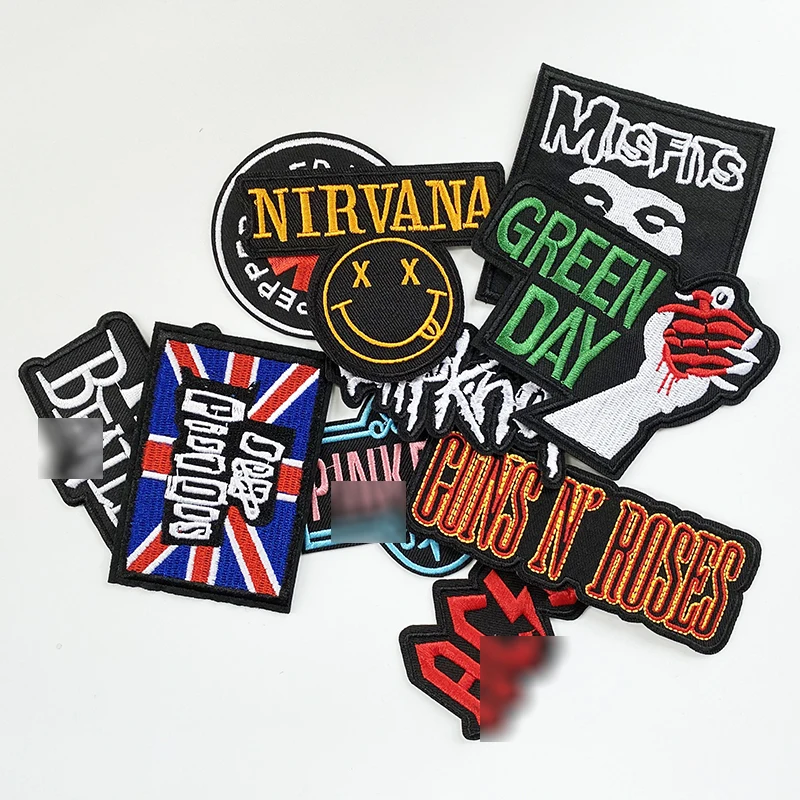 10 шт шины патч rock Band для костюмы Утюг на вышитые швейные и симпатичными