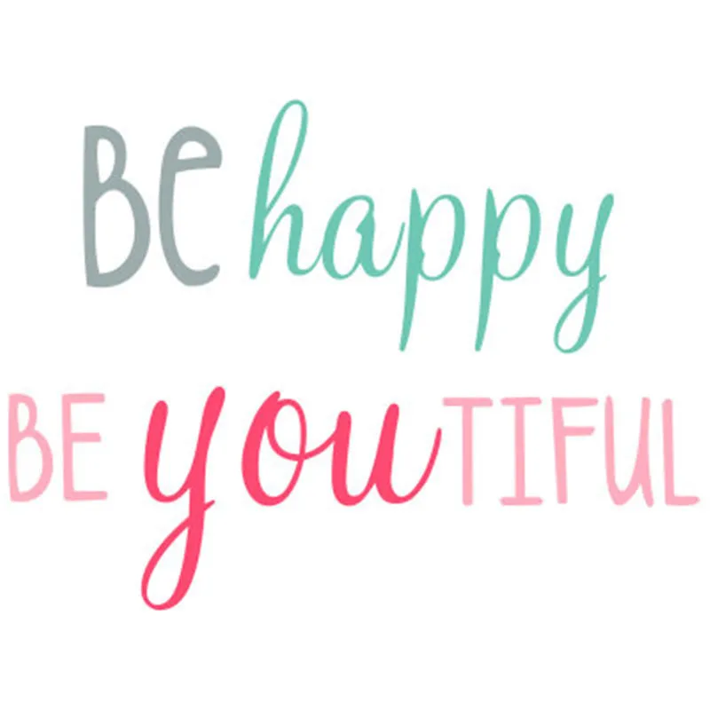 Счастливые цитаты семейные наклейки роспись домашний декор для детской спальни