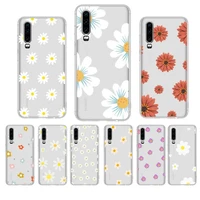 colorful daisy flowers phone case for huawei p20 p30 pro p40 lite mate 20lite for y5 y6 honor 8x 10 capa