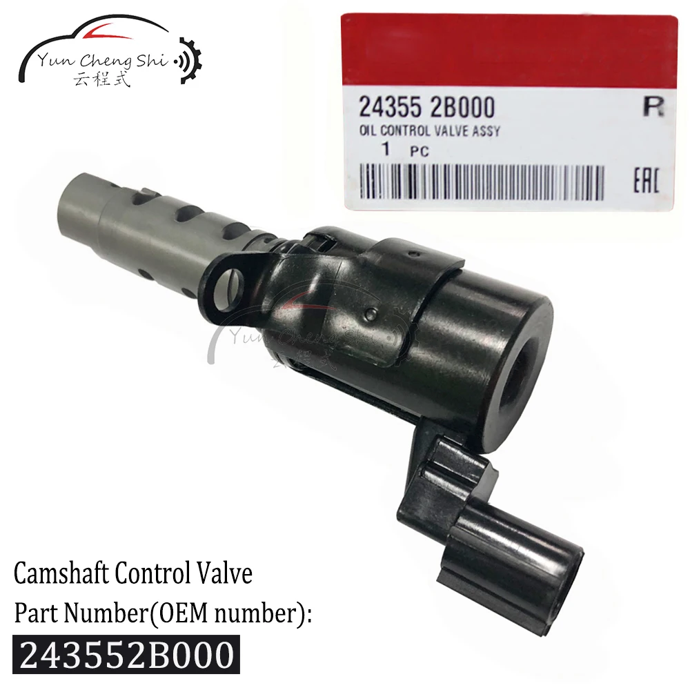Oil Camshaft Control Valve VVT Variable Timing Solenoid 243552-B000 243552B000 For Hyundai Elantra XD Kia Motor Soul