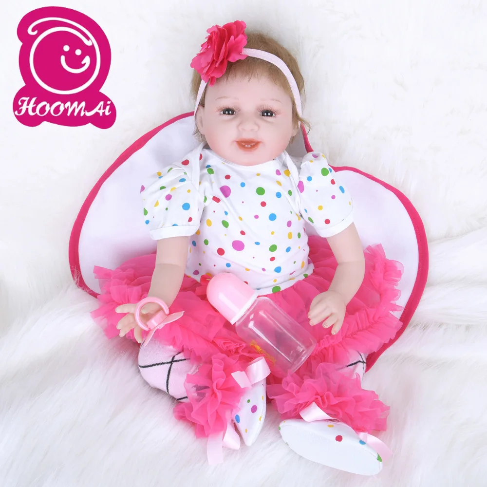 

New 55cm Reborn Super Baby Lifelike Toddler Baby Bonecas Kid Doll Bebe Reborn Brinquedos Reborn Toys For Kids Gifts