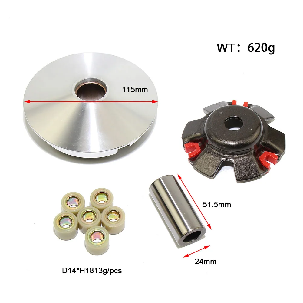 

Performance Variator Kit Sport Racing Variator Front Clutch With Drive Pulley For GY6 125cc 150cc Scooter 152QMI 157QMJ